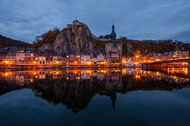 Autumn evening in Dinant by Bert Beckers