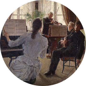 Het Trio, Charles Mertens, 1891 van Atelier Liesjes