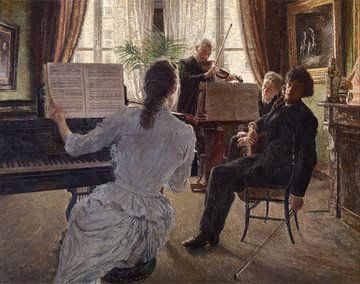 Het Trio, Charles Mertens, 1891 van Atelier Liesjes