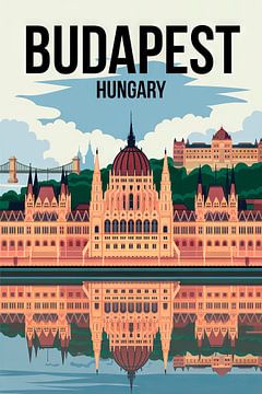 Budapest, Hungary. by Poster Art Shop