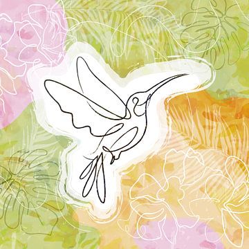 Hummingbird oneliner van Joan Engels