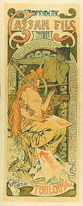 Imprimerie Cassan Fils, Fondée En 1851, Toulouse (1896) von Alphonse Mucha