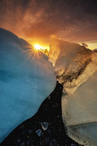 Coucher de soleil glacial sur Marvin Schweer