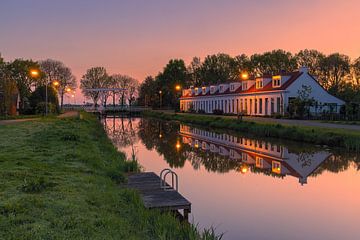 Zonsopkomst in Woudbloem, Groningen van Henk Meijer Photography