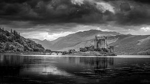 Eilean Donan Castle in Zwart-wit — Schotse Highlands