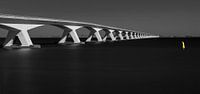 Zeelandbrug in black and white, Netherlands by Adelheid Smitt thumbnail