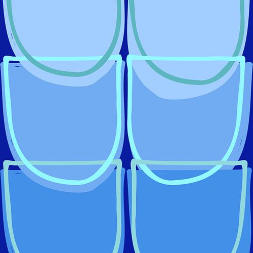 Water Blauwe Abstractie