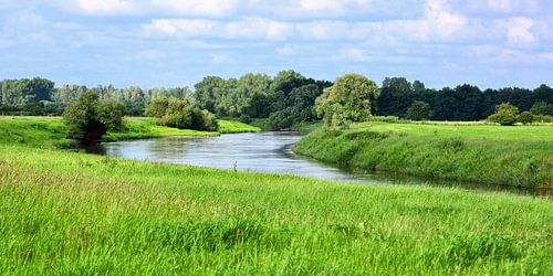 Pretty River Scenery by Gisela Scheffbuch