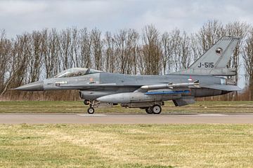 Koninklijke Luchtmacht F-16 Fighting Falcon (J-515). van Jaap van den Berg