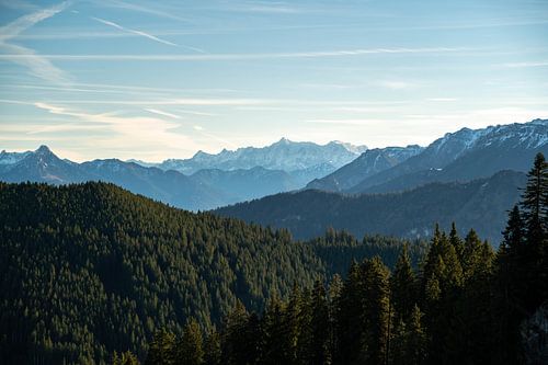 Zugspitze berg silhouet