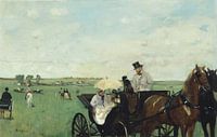 Edgar Degas. At the Races in the Countryside van 1000 Schilderijen thumbnail