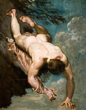 Manlius jeté du haut d'une falaise (1818) sur Peter Balan