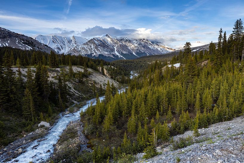 Landschap in de Rocky Mountains van Roland Brack