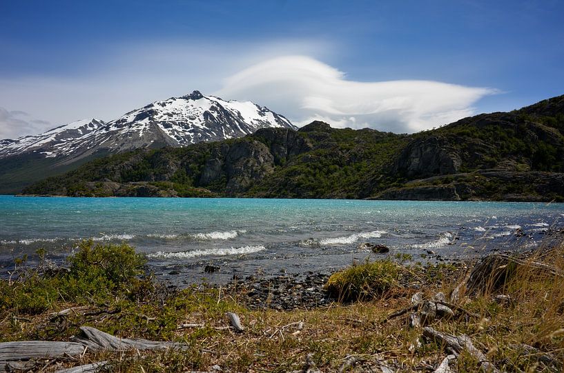 Snow covered mountains in the heart of Patagonia by Christian Peters