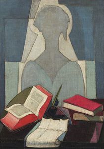 Ángel Zárraga, Die Dichterin, 1917 von Atelier Liesjes