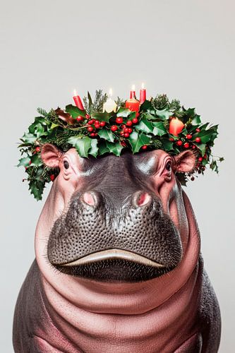 Nijlpaard Kerstmis