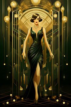 Flapper Chic en vert