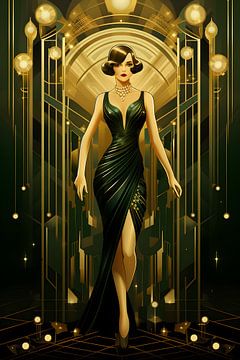 Flapper Chic in grün von Skyfall