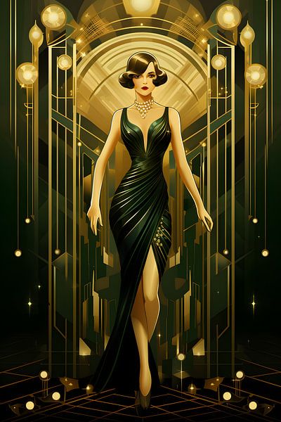 Flapper Chic in grün von Skyfall