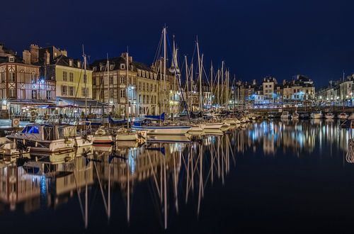 De haven van Honfleur, Normandie 