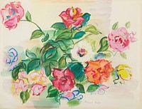 Raoul Dufy - Bouquet with roses (1941)
