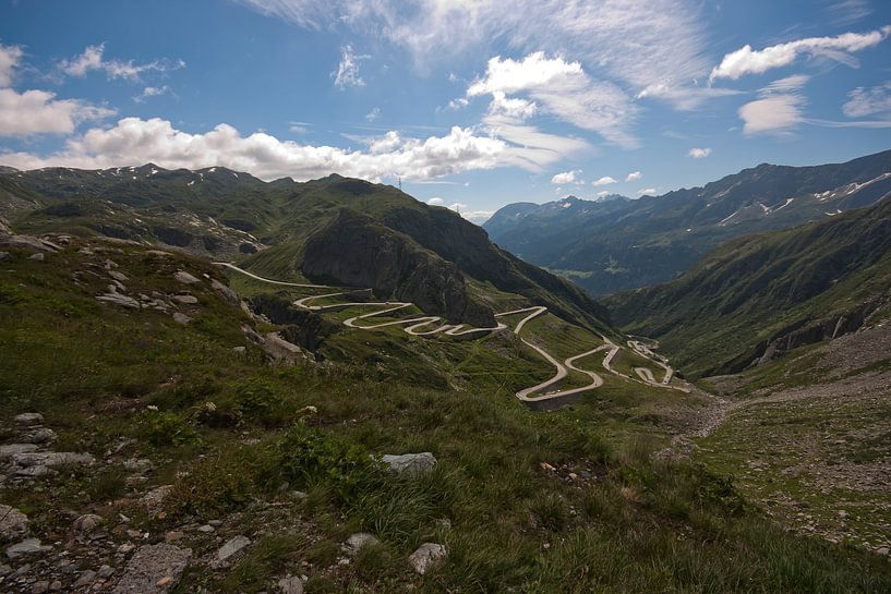 Blick auf den Gotthardpass von Inge Wiedijk