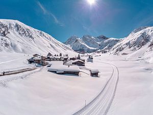 Kirche St. Johann, Sertigtal, Davos - Sertig dorf, Graubünden, Suisse sur Rene van der Meer