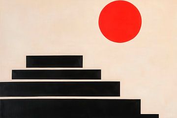 Geometric composition with sun by Poster Art Shop