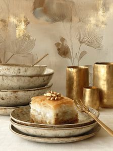 Baklawa süßer Kuchen Lebensmittelkunst