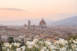 La cathédrale Duomo à Florence au coucher du soleil sur Henrike Schenk