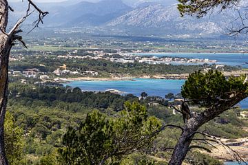 Coastal landscape in front of the peninsula La Victoria in Mallorca by Reiner Conrad