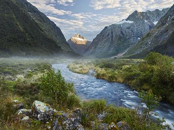 Hollyford River II by Rainer Mirau