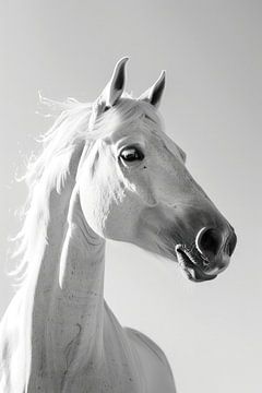 Gracieus Paard in Zwart-Wit van ByNoukk