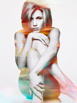 Jennifer Aniston Naakt Digital Art Portret van Art By Dominic