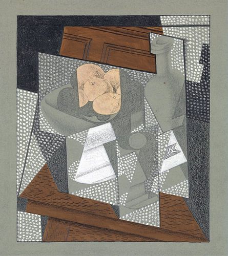 Kubistisch fruitschaal door Juan Gris