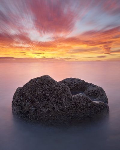 Moeraki-Geröll bei Sonnenaufgang