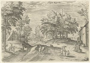 Hans Collaert (I), Blick auf das Gasthaus Klein Bijgaarden