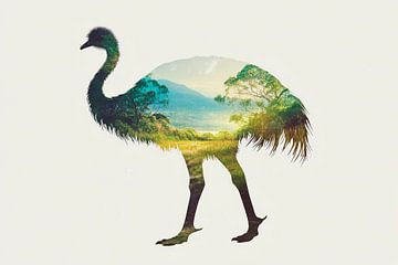 Natuur in een vogel van Poster Art Shop