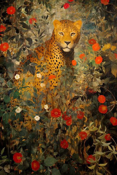 Geblümter Leopard von Whale & Sons
