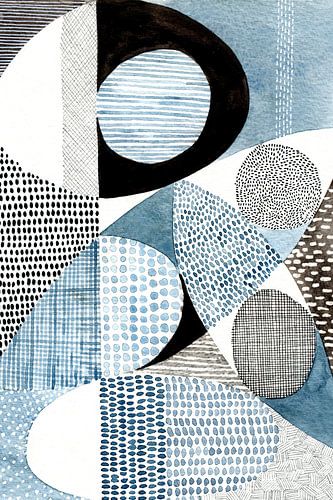 Mid Eeuw Modern Blauw