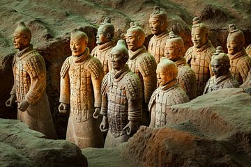 Terracotta leger in Xi'An van Chris Stenger