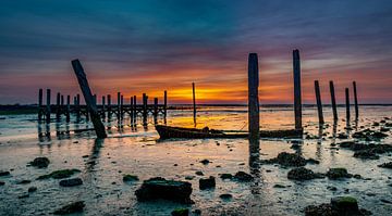 Port of Sil Texel Sunrise  by Texel360Fotografie Richard Heerschap