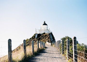 Vuurtoren op Nugget Point in de buurt van The Catlins | Nieuw Zeeland van Raisa Zwart