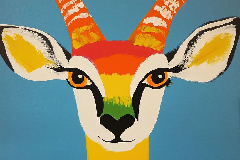 Antilope met Kleur van Modern Collection