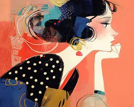 Schönheit in abstrakter Reflexion von Blickfänger Gemälde