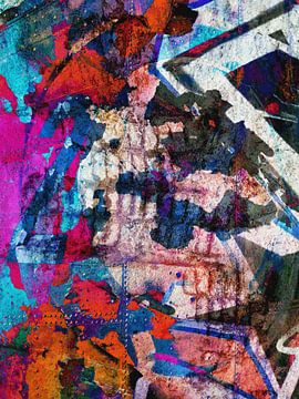 Modernes, abstraktes digitales Kunstwerk - Träume voller Farbe Teil 3 von Art By Dominic