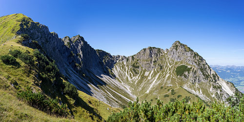 Zomerlicht op oude bergtoppen