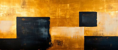 Gouden abstractie - modern ontwerp