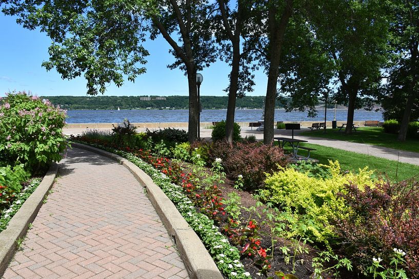 A park trail in summer by Claude Laprise