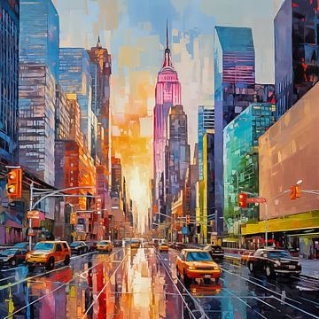 Vibrant New York City by Thea